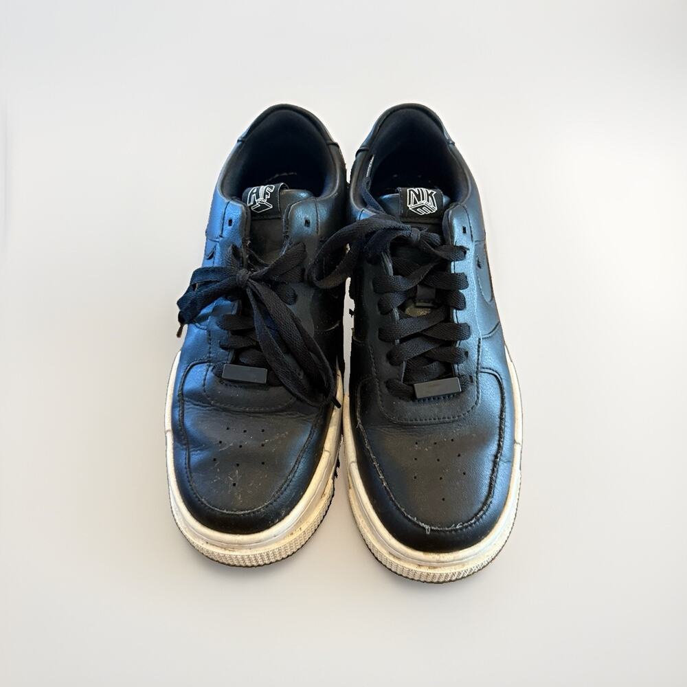 Nike Air Force 1 Pixel Shoes Womens Size 7.5 Black Leather Sneakers CK6649-001